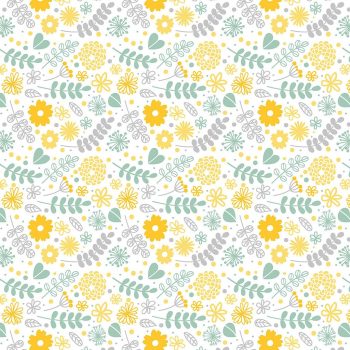 Sır Altı Dekal Yellow Flower - 23 x 16 cm