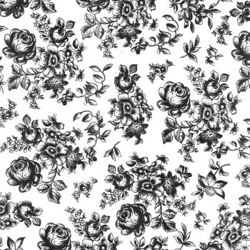 Sır Altı Dekal Flower 9 - 23 x 16 cm