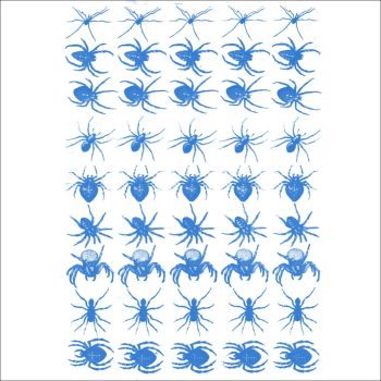 Sır Altı Dekal Spider - 23 x 16 cm