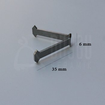 Metal Sır Pişirim Ayağı V Modeli  6mm x 35mm