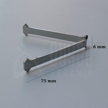 Metal Sır Pişirim Ayağı V Modeli  6mm x 75mm