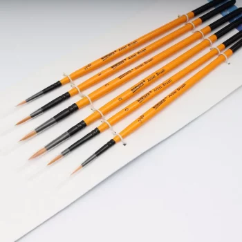 İnce Uçlu Detay Sır Fırça Turuncu İpek  6'lı Set