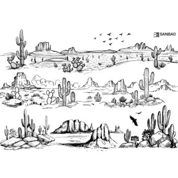 Sır Altı Dekal Desert - 35 x 50 cm