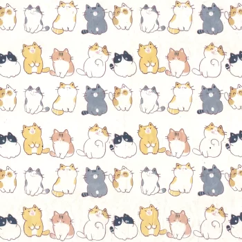 Sır Altı Dekal Kedi - 35 x 50 cm