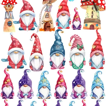 Sır Üstü Dekal Gnome - 23 x 28 cm